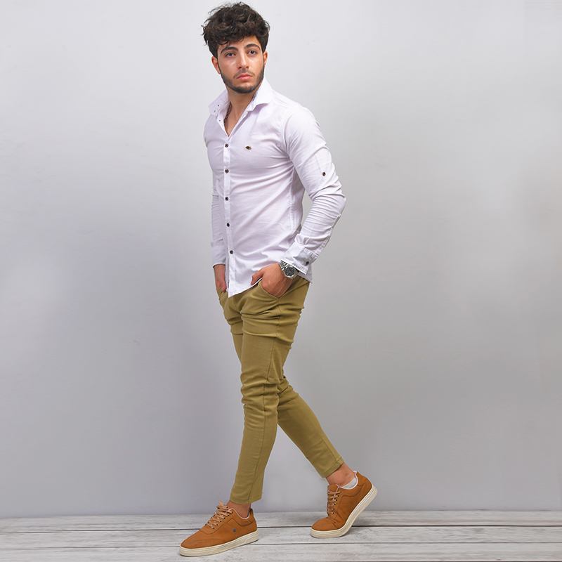 شلوار مردانه رنگ سبزمدل  Parsa