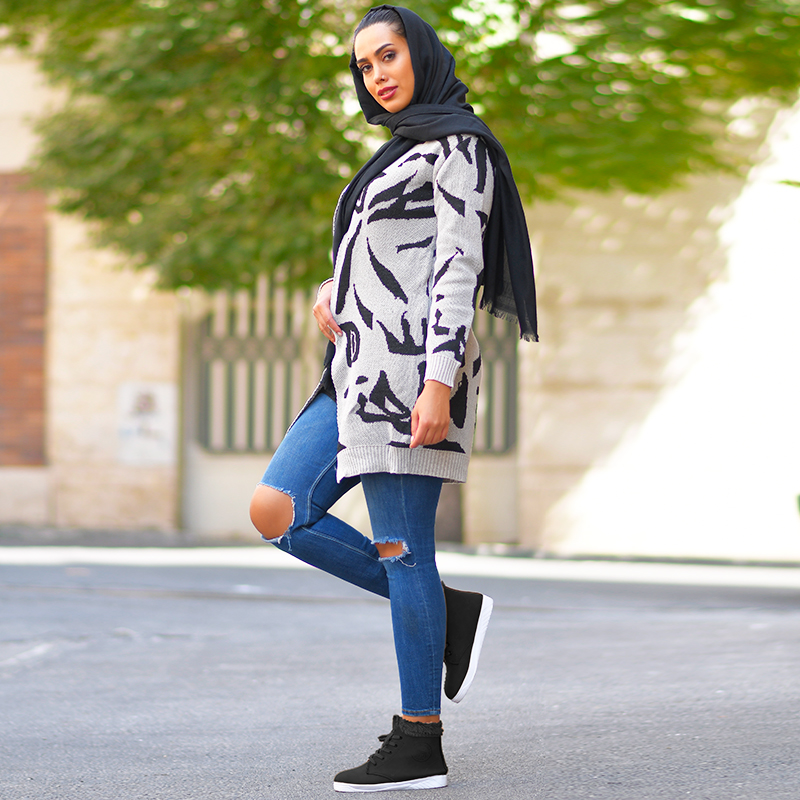 مانتو بافت دخترانه مدل AZIN