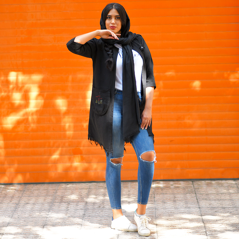 مانتو دخترانه الياف مدل ZOHA