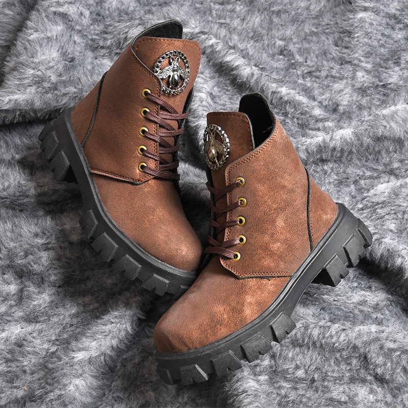 نيم بوت دخترانه قهوه اي مدلArmis