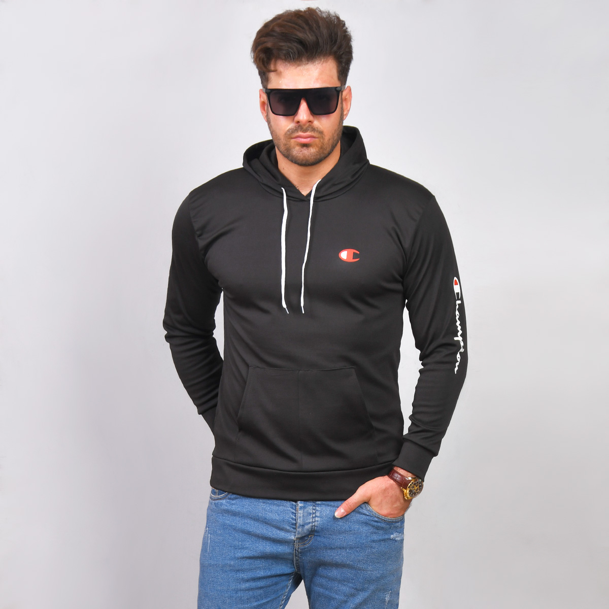 هودی چمپیون کلاه دار مردانه مدل Farshid