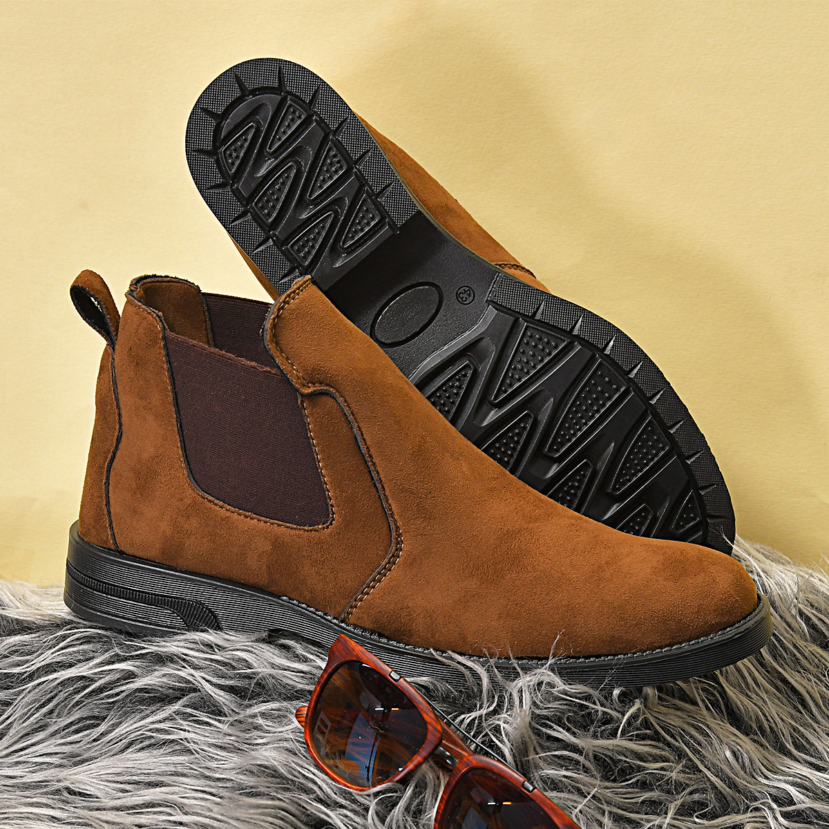 کفش ساقدار قهوه ای مردانه مدل Alvand