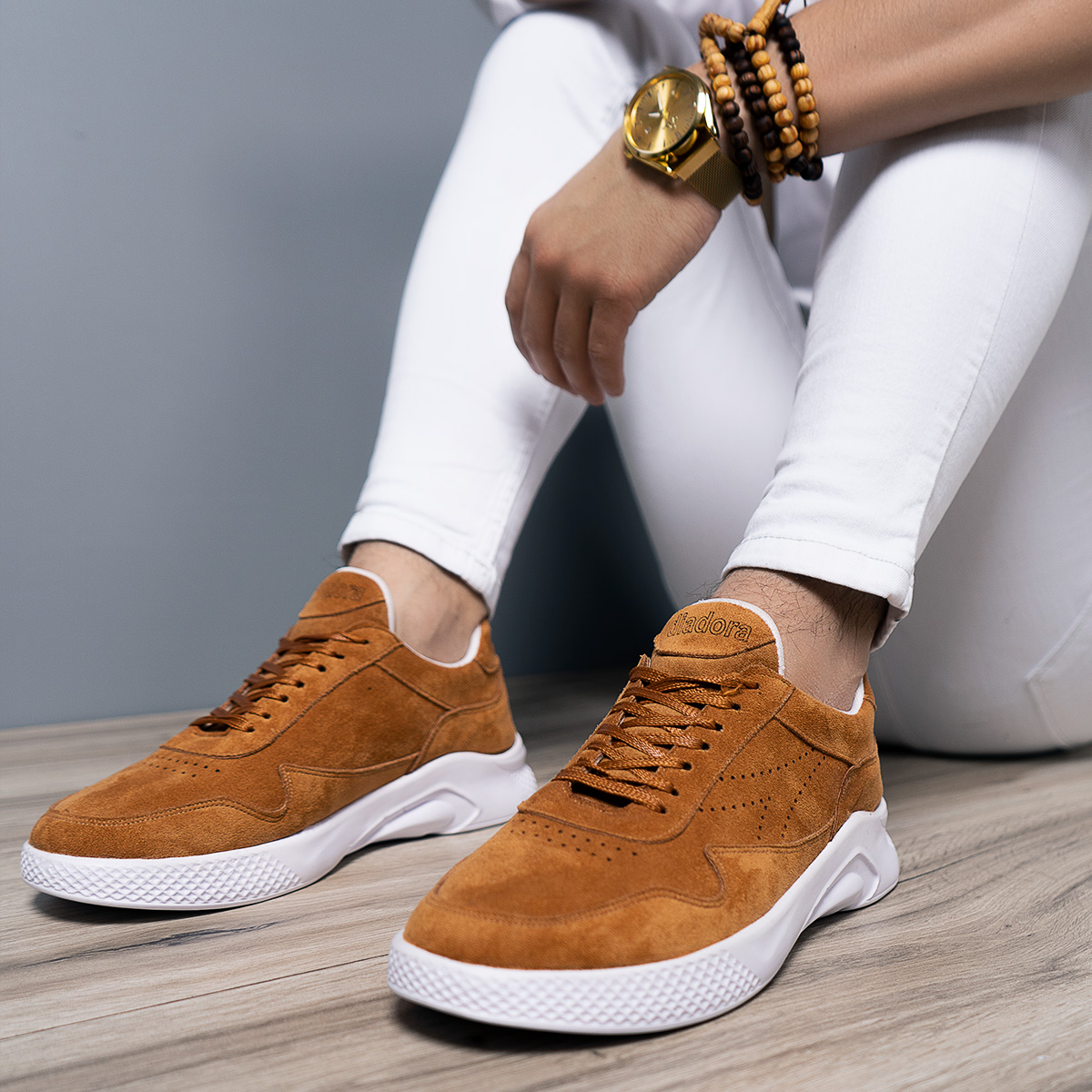 کفش مردانه عسلی مدل Oliver