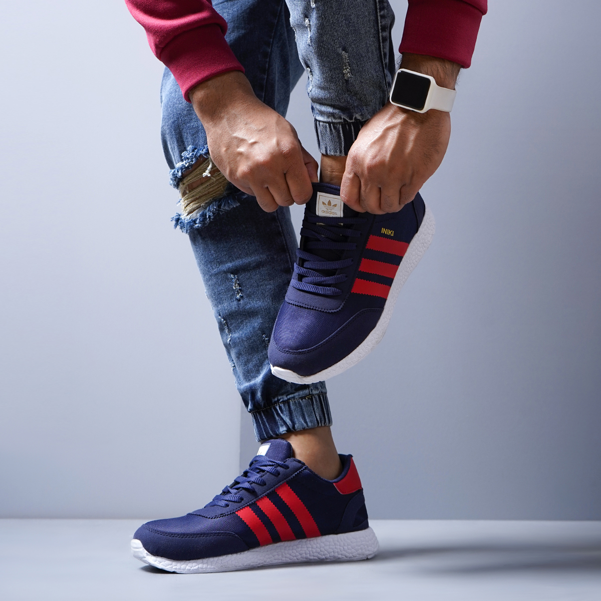 كفش ورزشي سرمه اي مردانه adidas مدل Dax