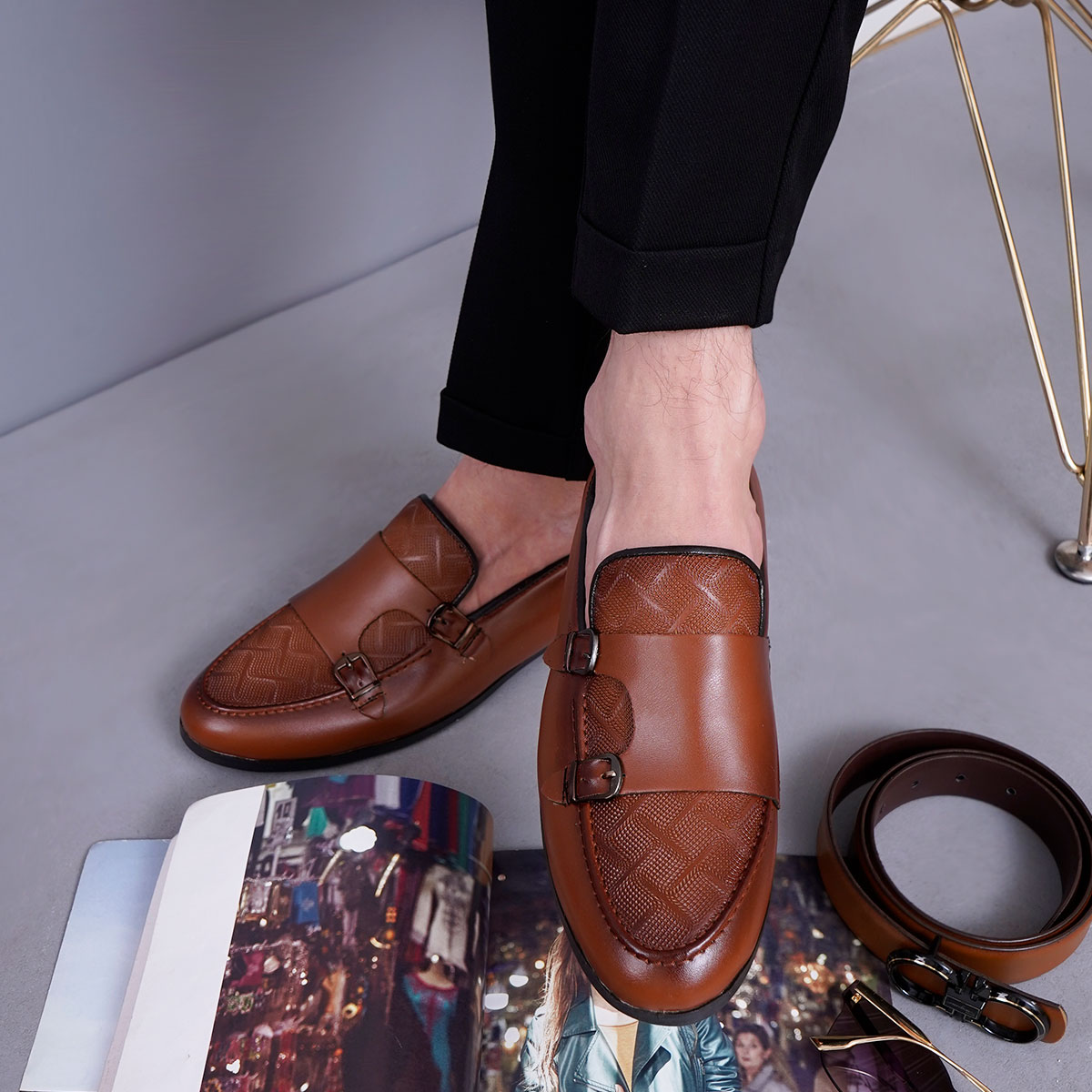 کالج مردانه عسلی مدل daniel