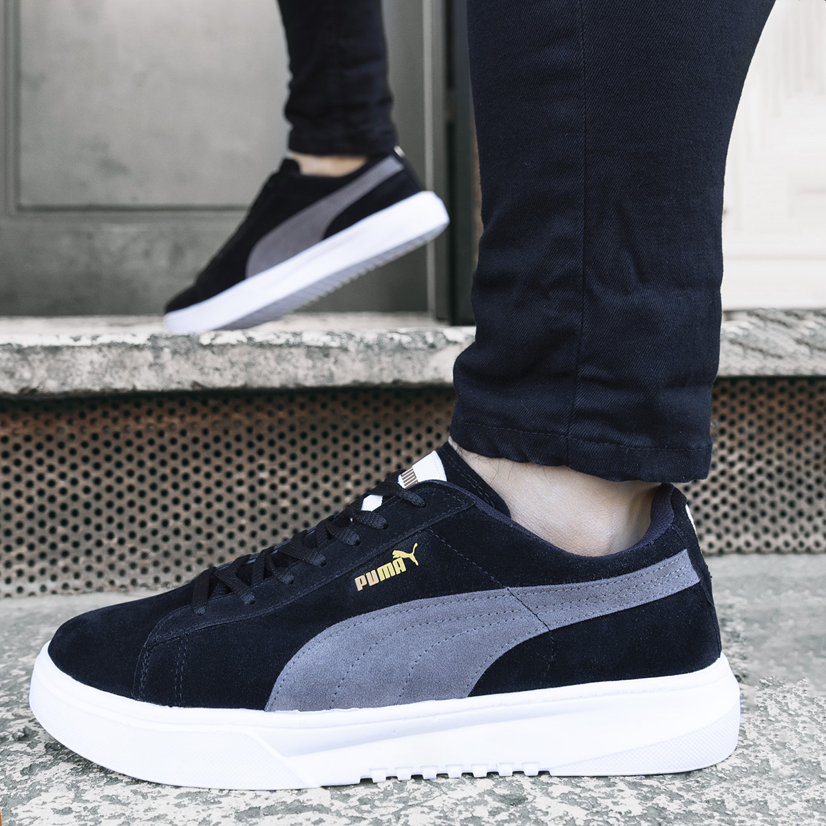 کفش مردانه puma مدل Panju رنگ مشکی طوسی