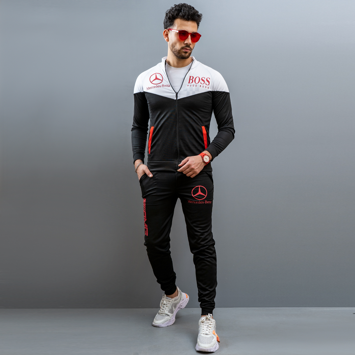 ست سوئيشرت شلوارBOSS مردانه مدل Deran