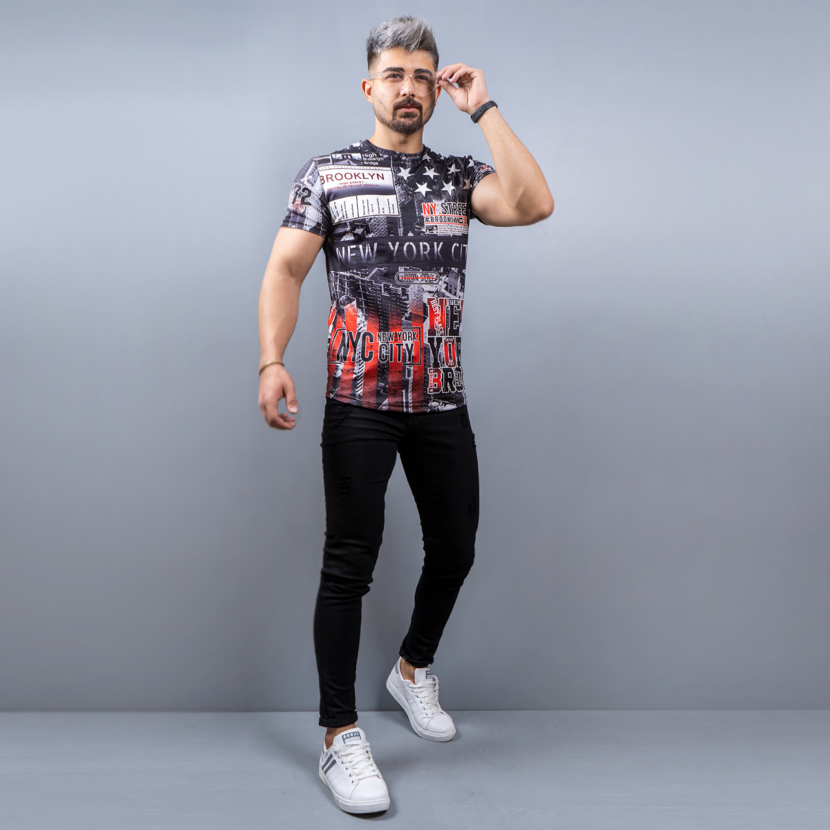 تيشرت brooklyn مردانه مدل Jonas
