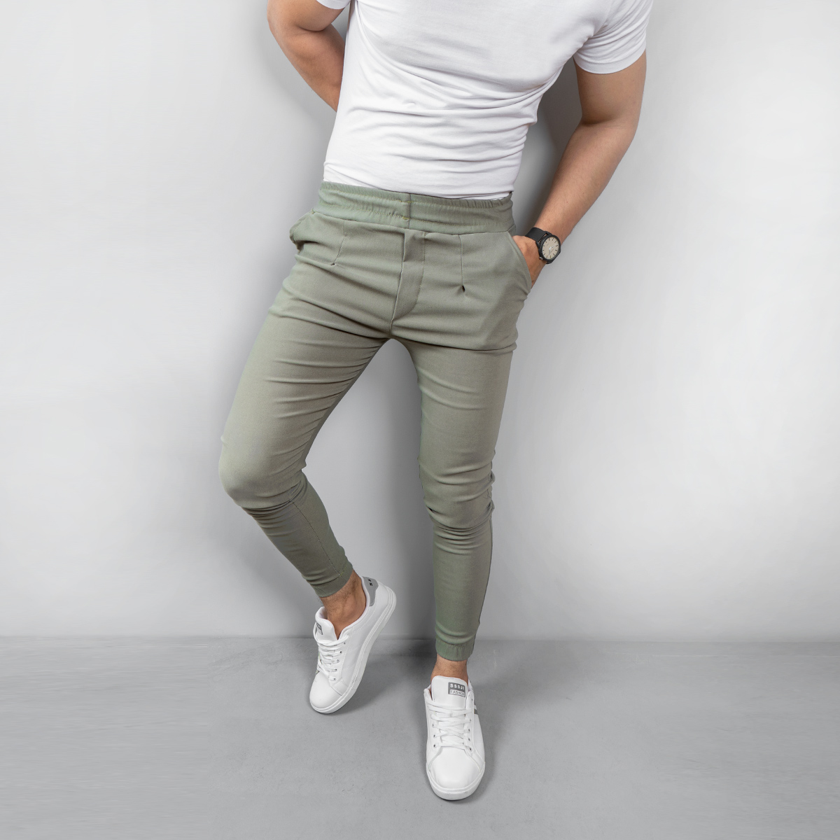 شلوار مردانه مدل ACE رنگ سبز