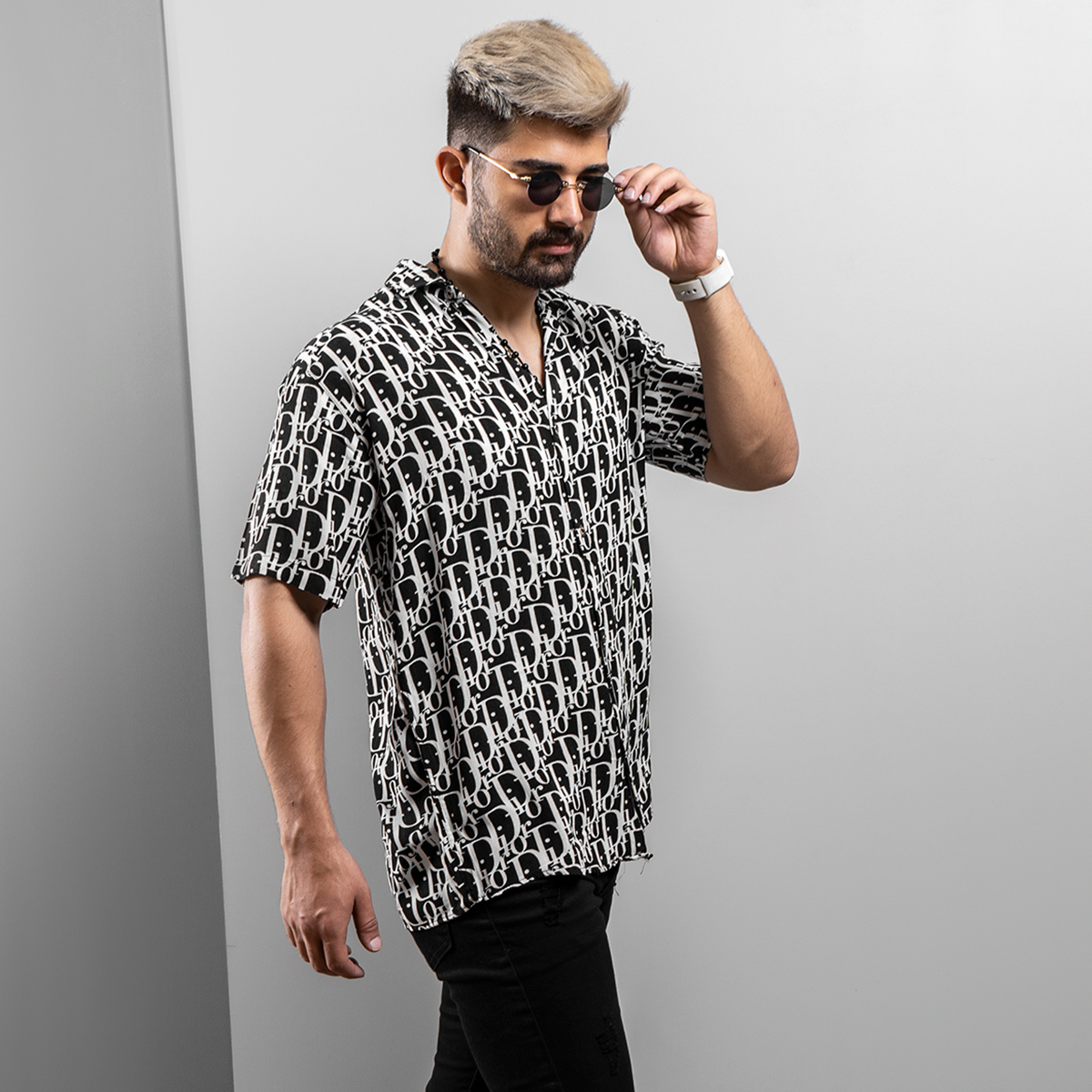 پیراهن هاوایی(T) مردانه مدل Waly