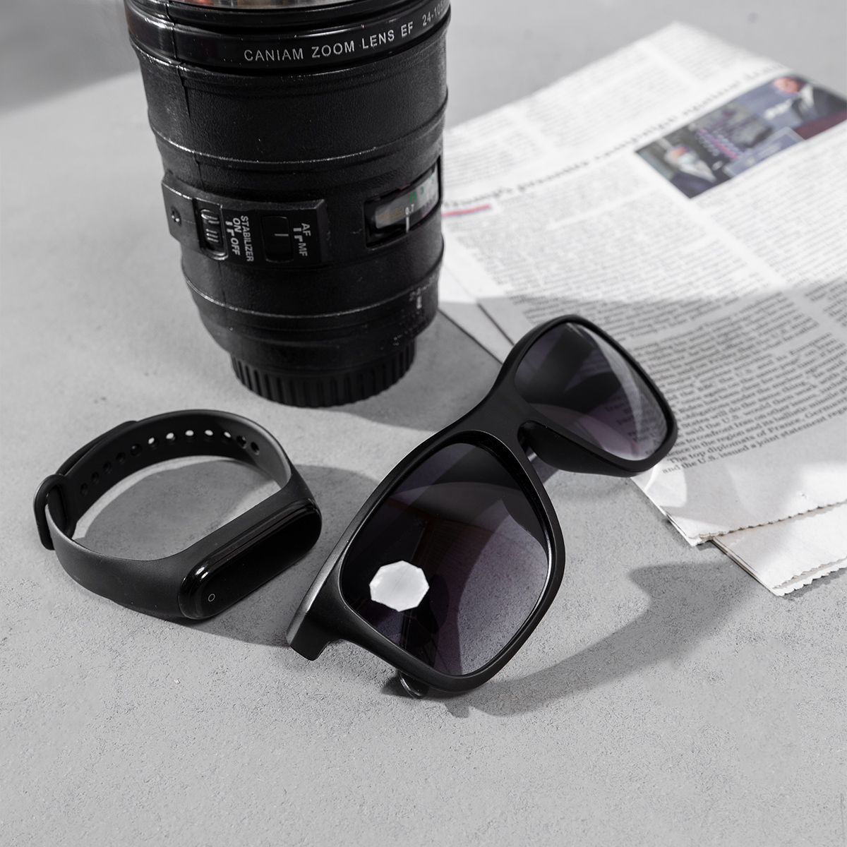 عینک آفتابی Prada مردانه مشکی مدل Makan