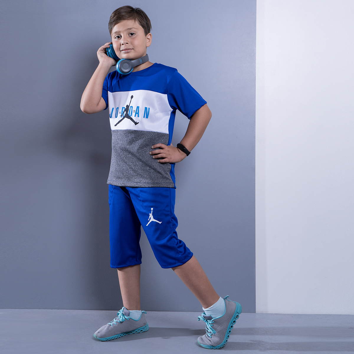 ست بچه گانه تیشرت شلوارک Jordan مدل Z169