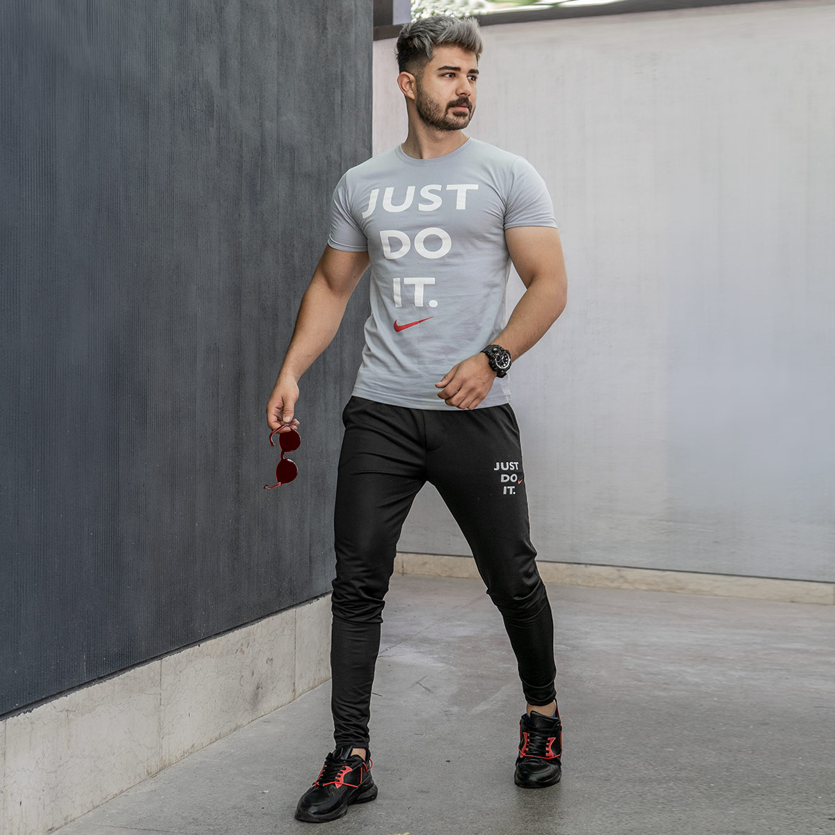 ست تیشرت شلوار Just Do It مردانه مدل Ravit