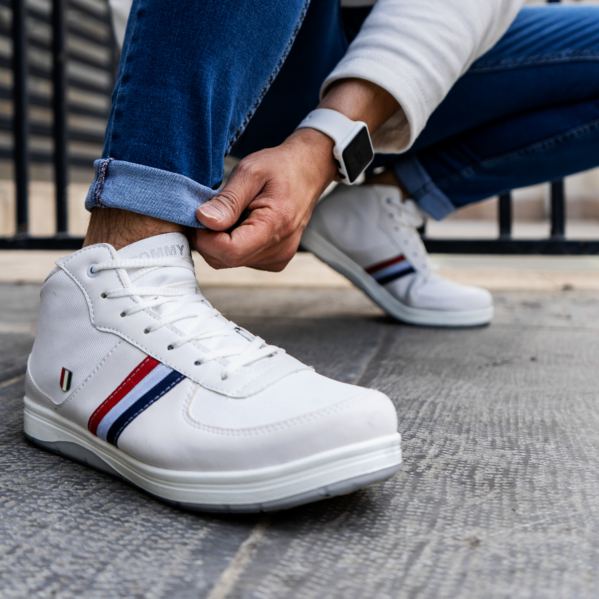 کفش ساقدار مردانه TOMMY سفید