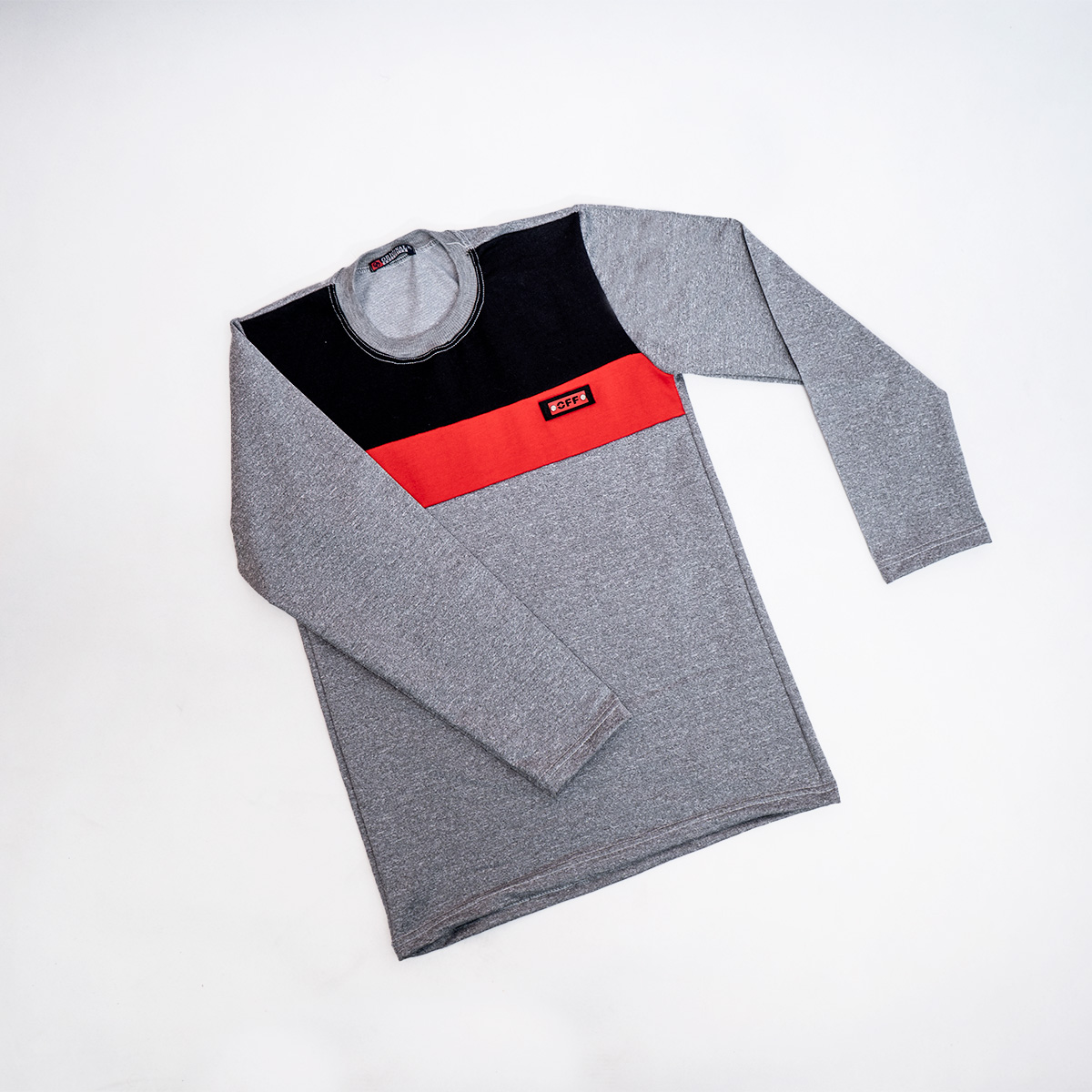 تیشرت پاییزه دوتیکه مشکی قرمز مدل Farhod