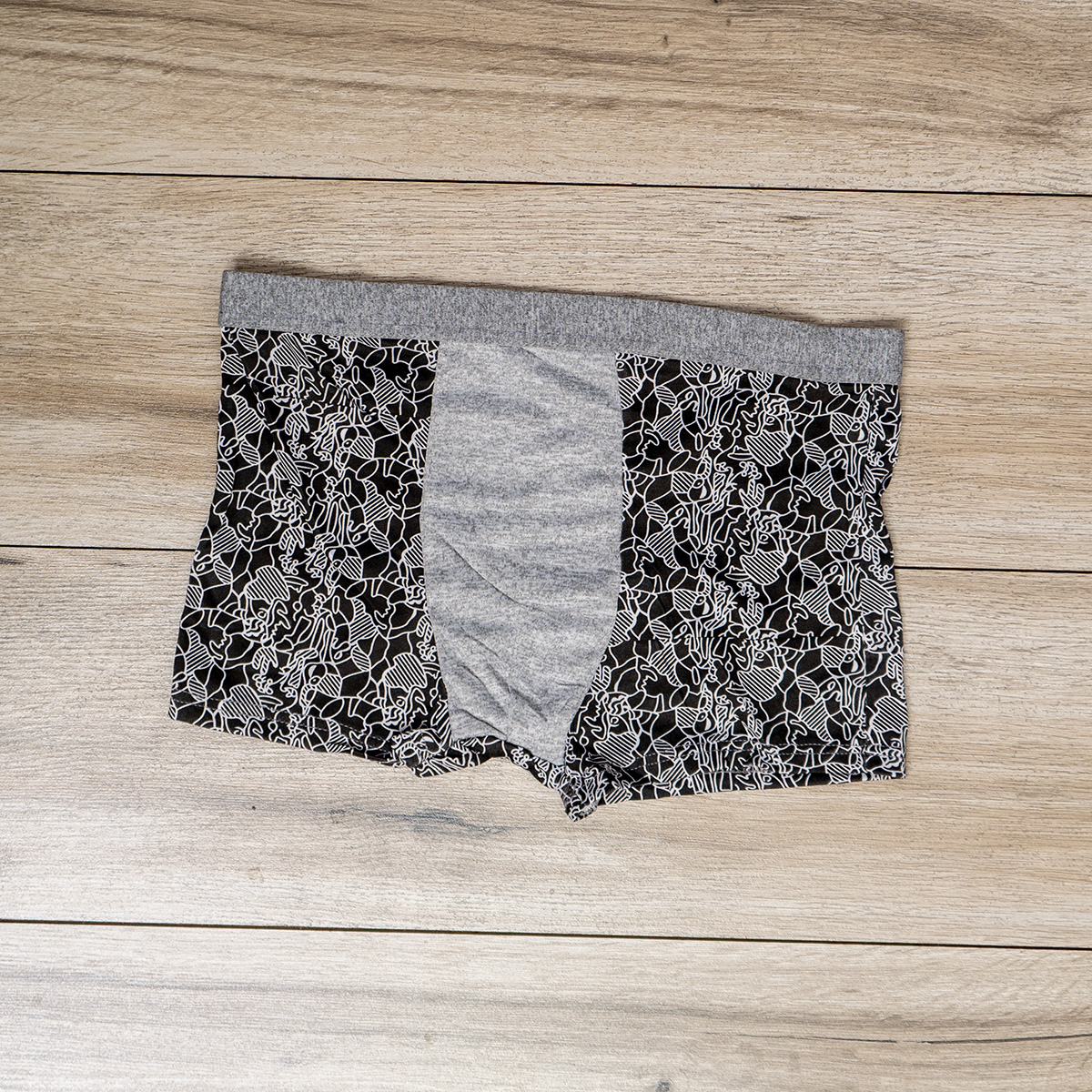 شورت نیم پا طوسی (T)مدل N66(T)