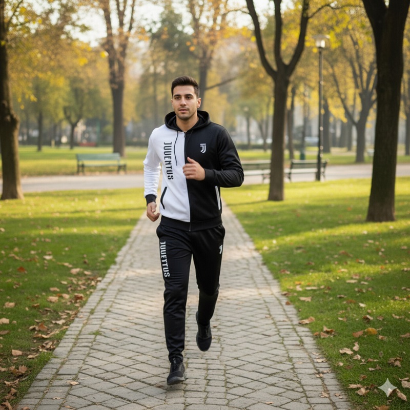 ست سوییشرت شلوار یوونتوس مردانه مدل TOPAN