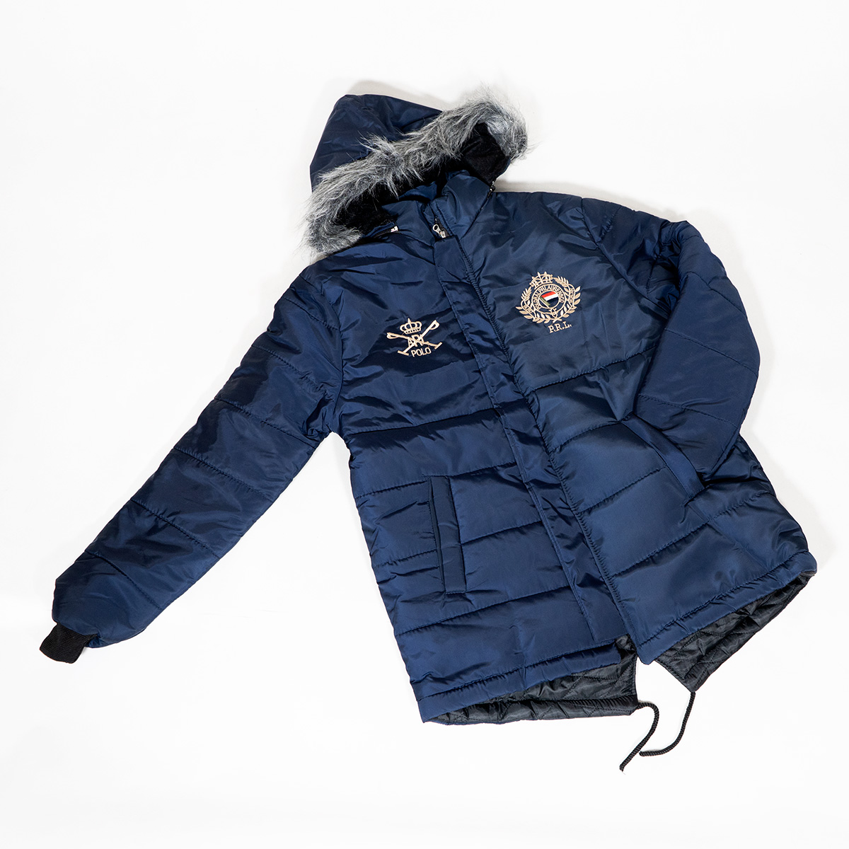 کاپشن مردانه سرمه ای مدل PRL