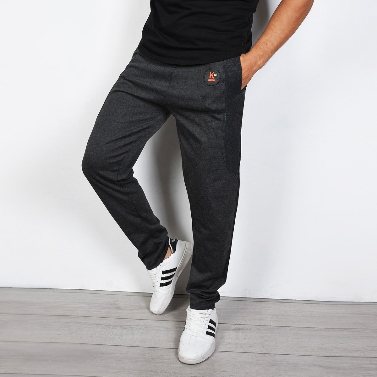 شلوار اسلش مردانه(T) ذغالی مدل K75