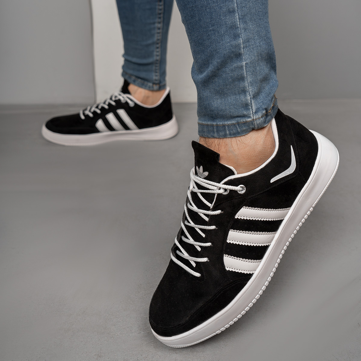 کفشAdidas مردانه مشکی مدل lenik