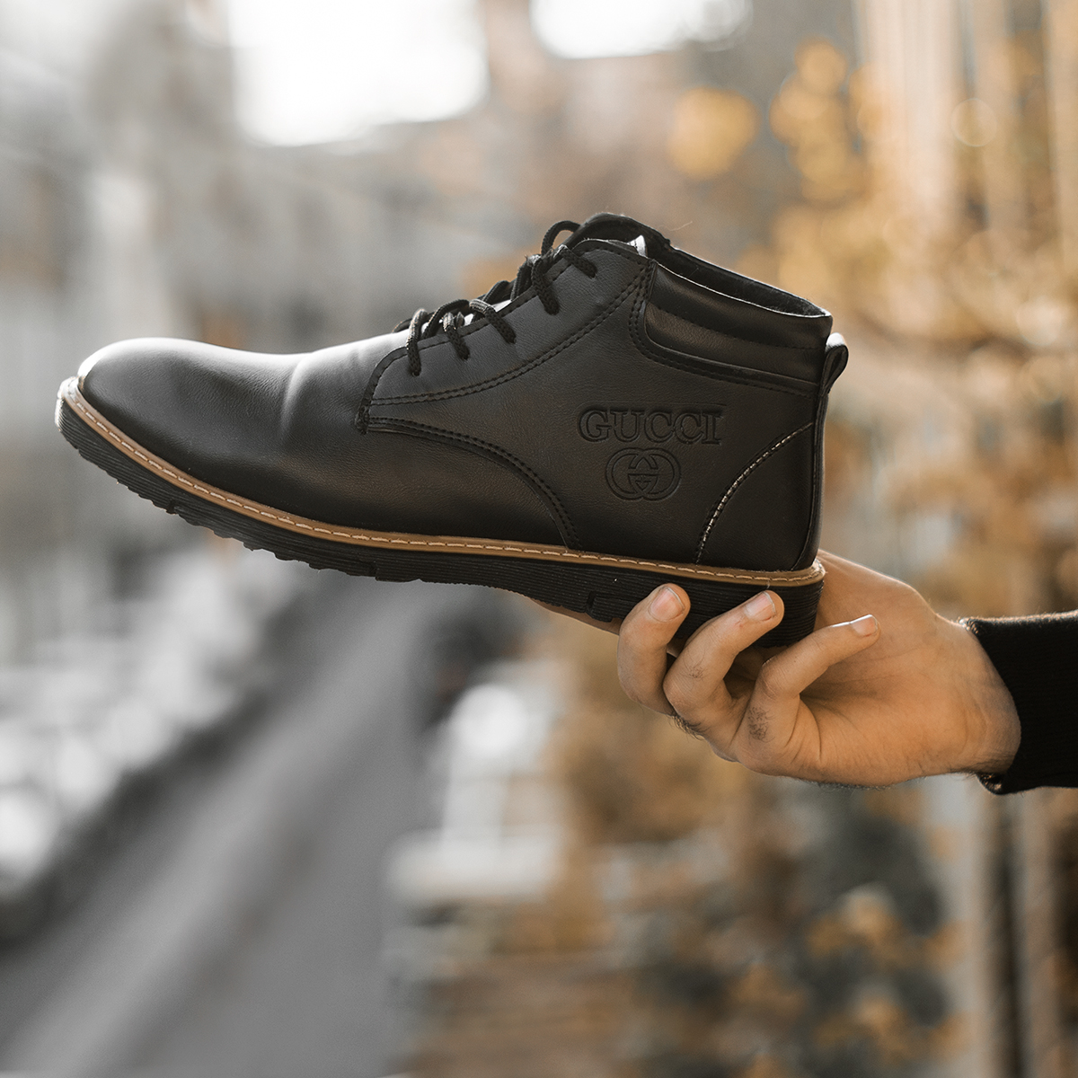 نیم بوت گوچی مردانه مدلinalo