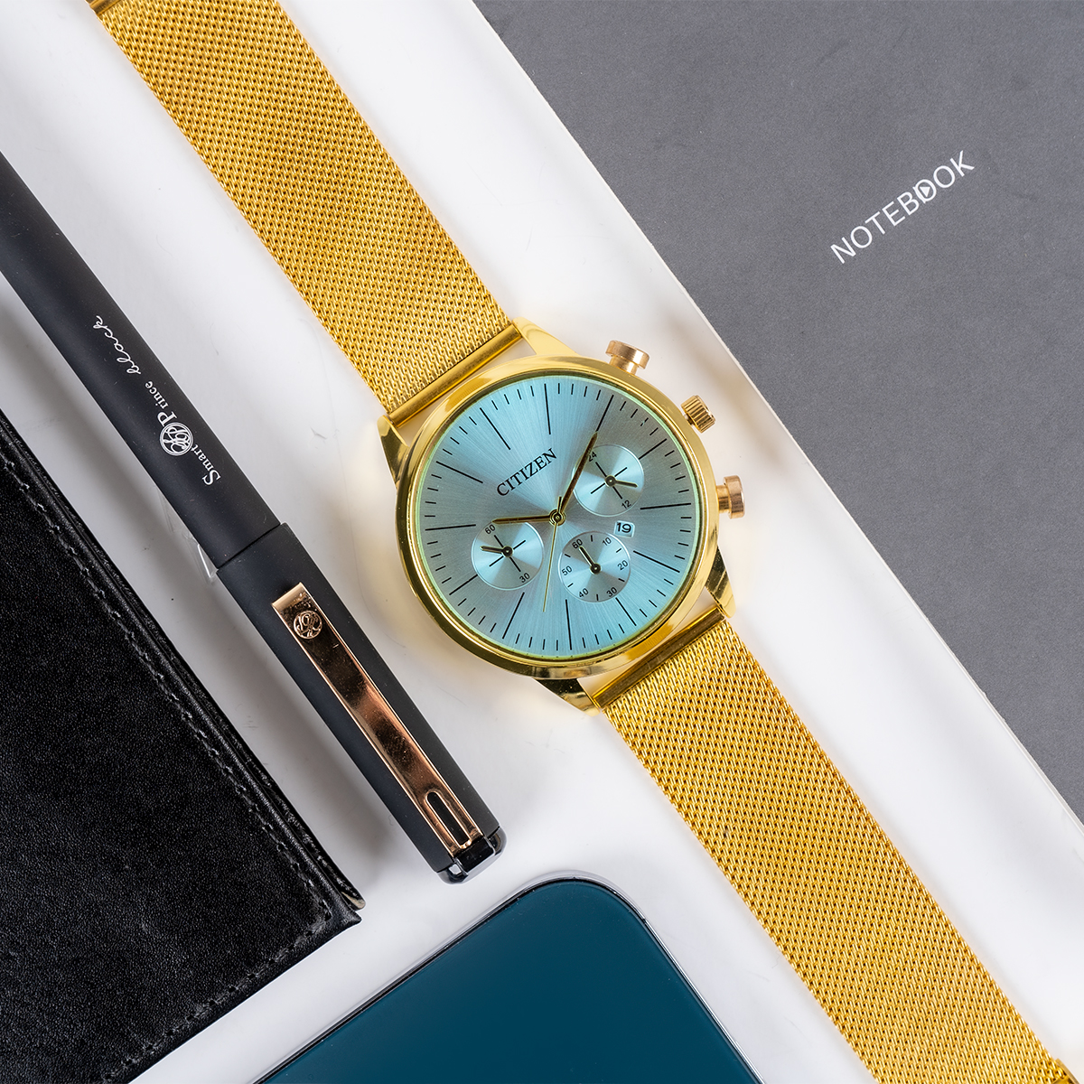 ساعت Citizen طلایی مدل matin