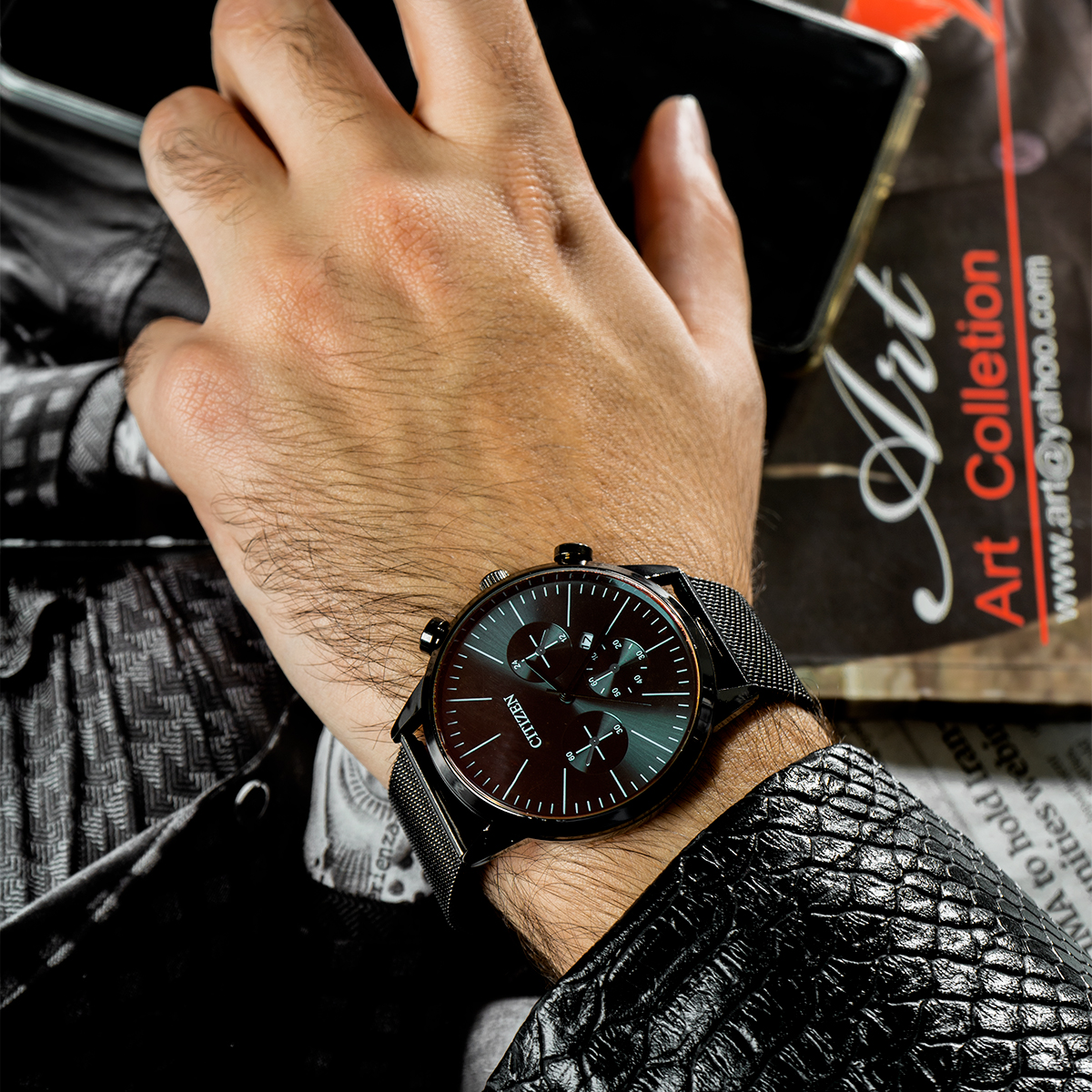 ساعت Citizen مشکی مدل matin