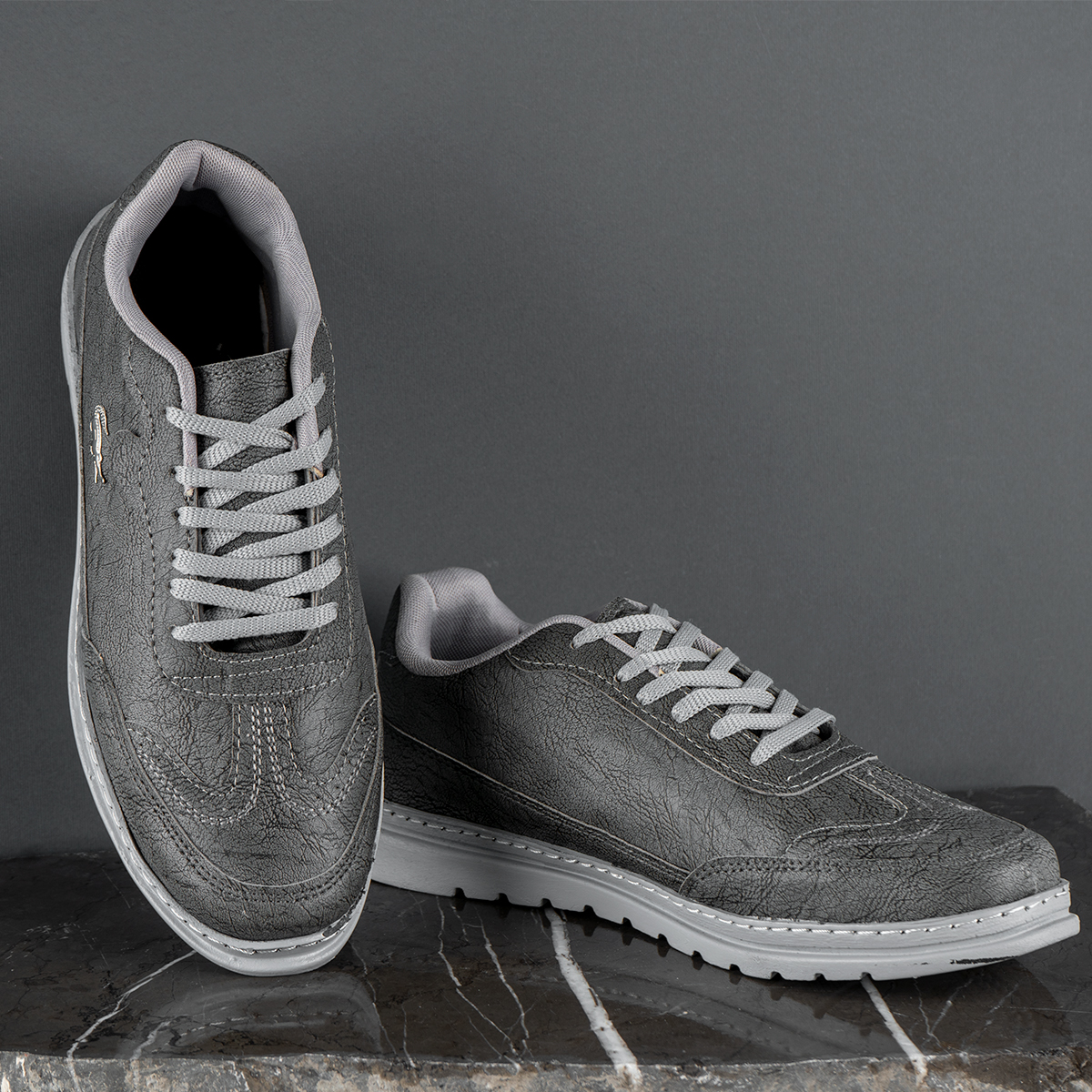 کفش تخت LACOSTE مردانه طوسی مدلHeron