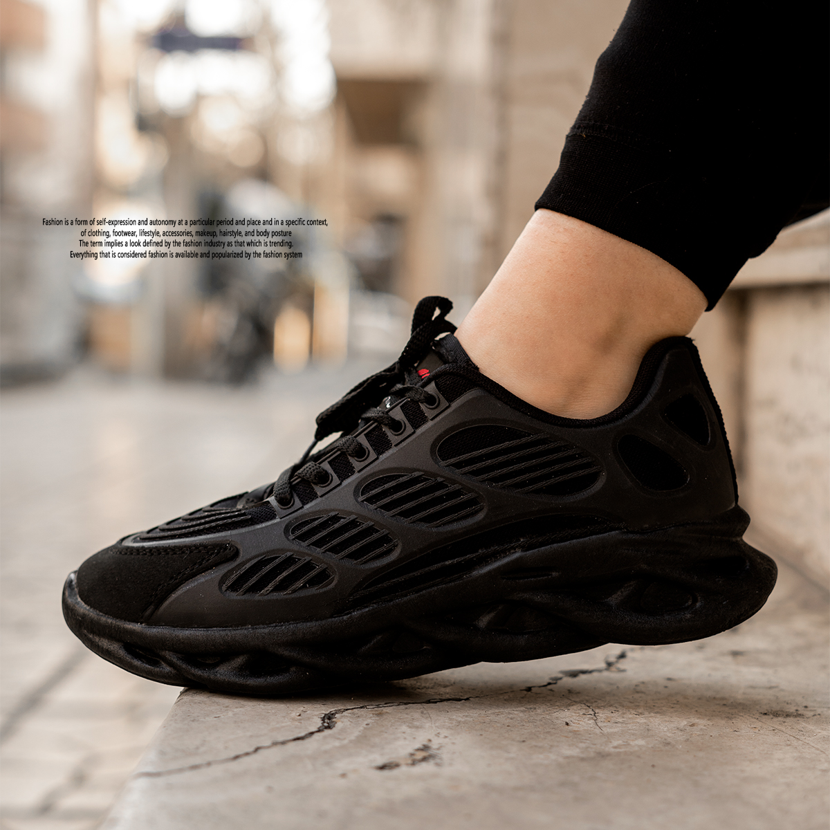 کفش ورزشی زنانه مشکی مدل Sara