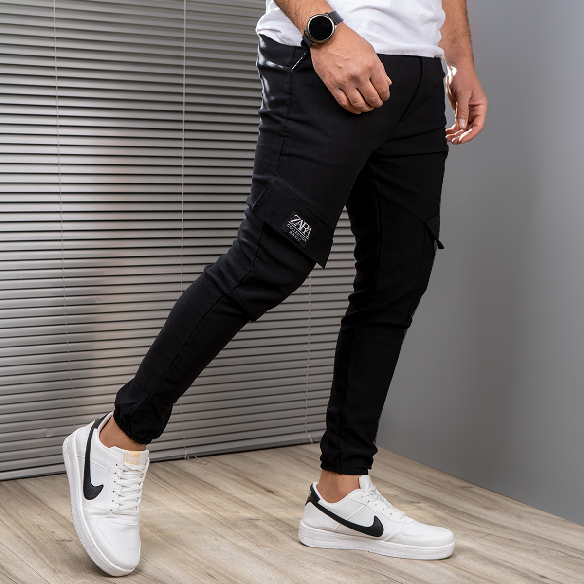 شلوار اسلش مردانه مشکی مدل Kenzo