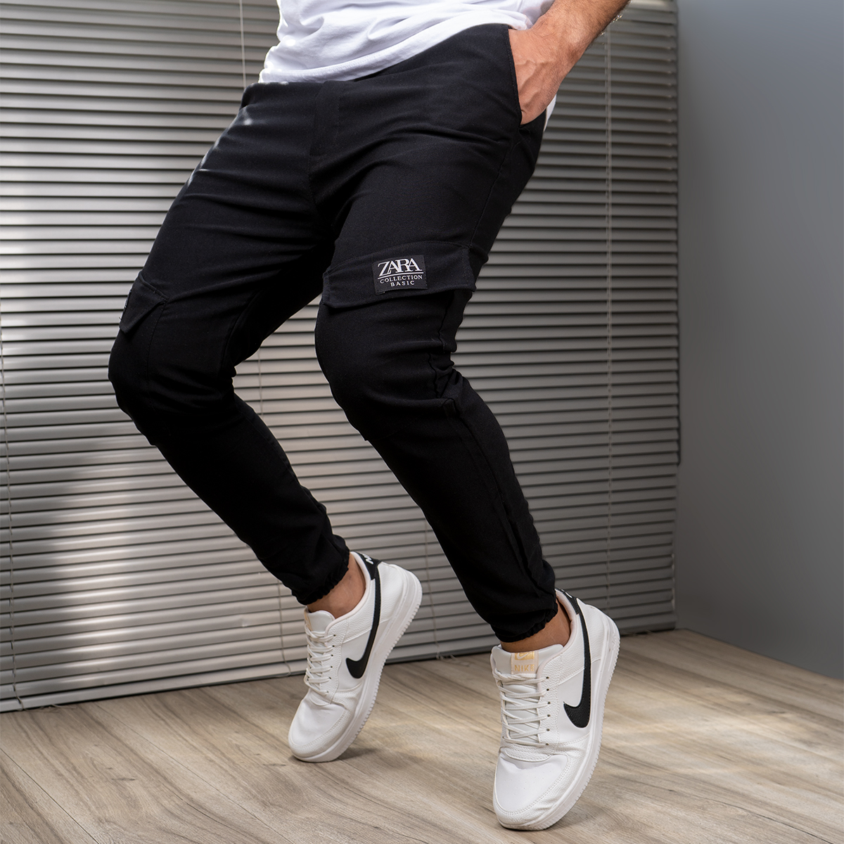 شلوار اسلش مردانه مشکی مدل Kenzo