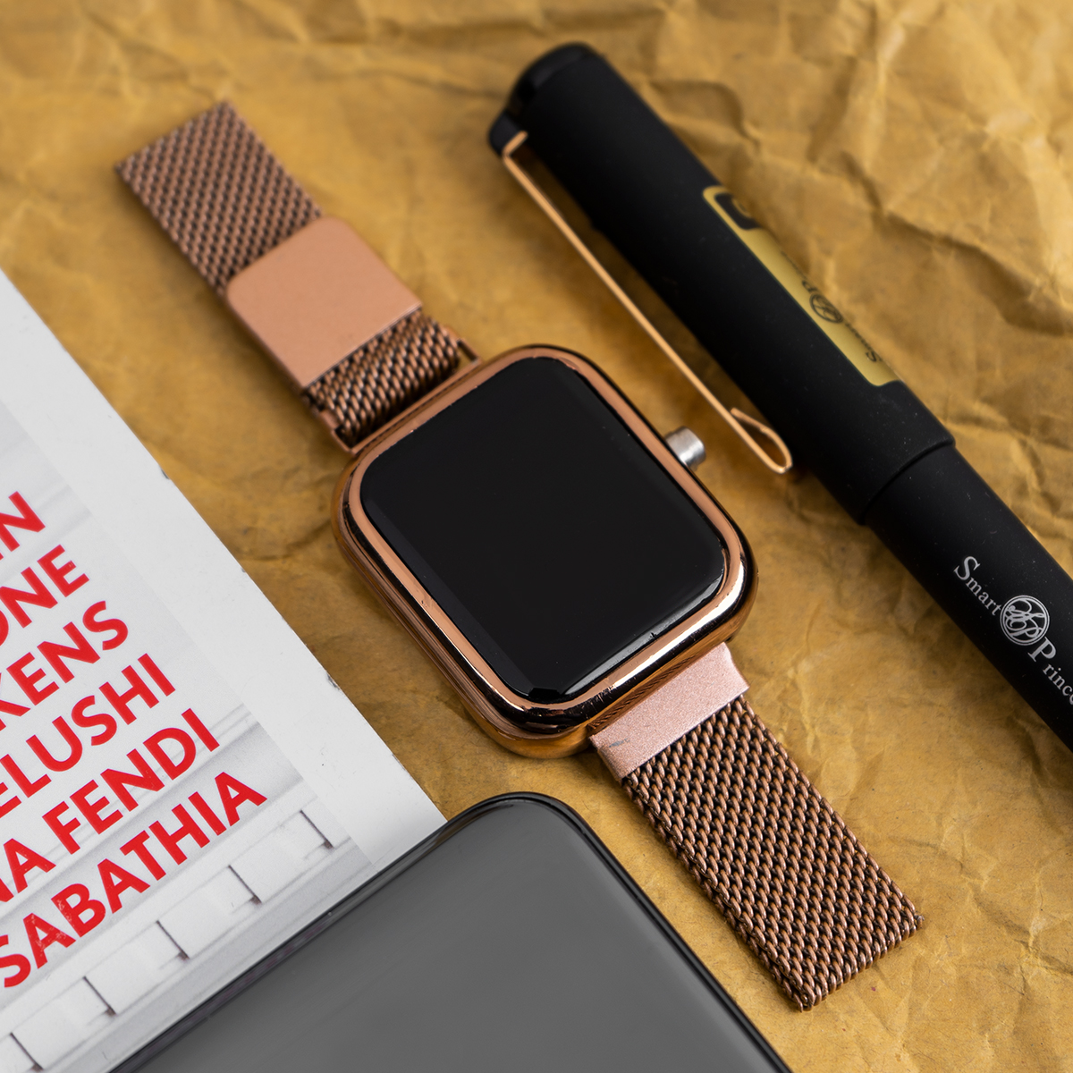 ساعت LED رزگلد مدل ZX500