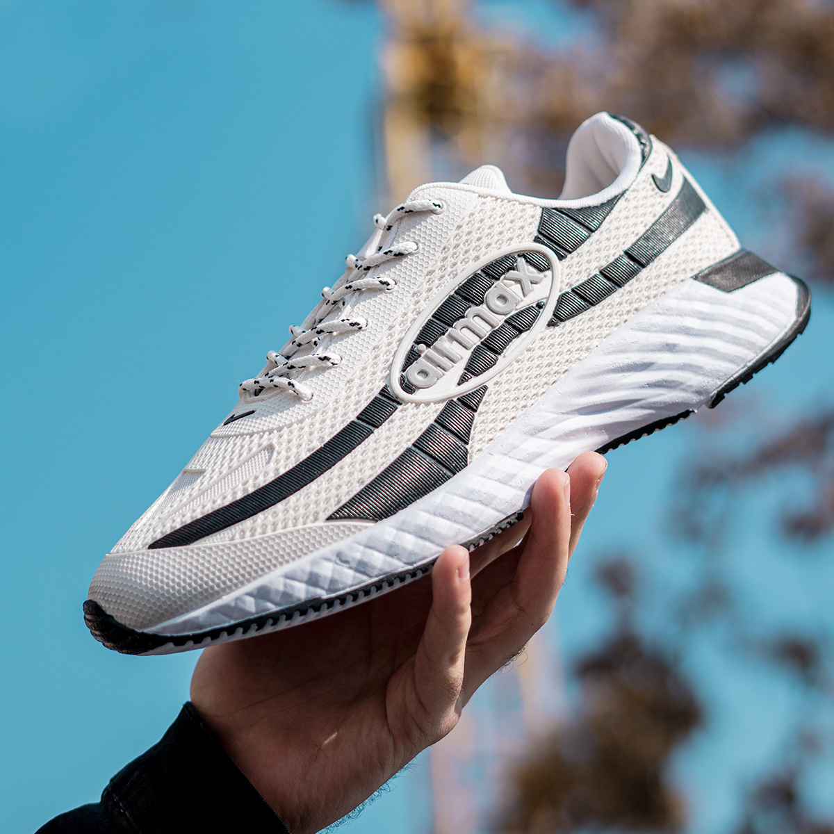 کفش ورزشی سفید مشکی مردانه مدل Airmax