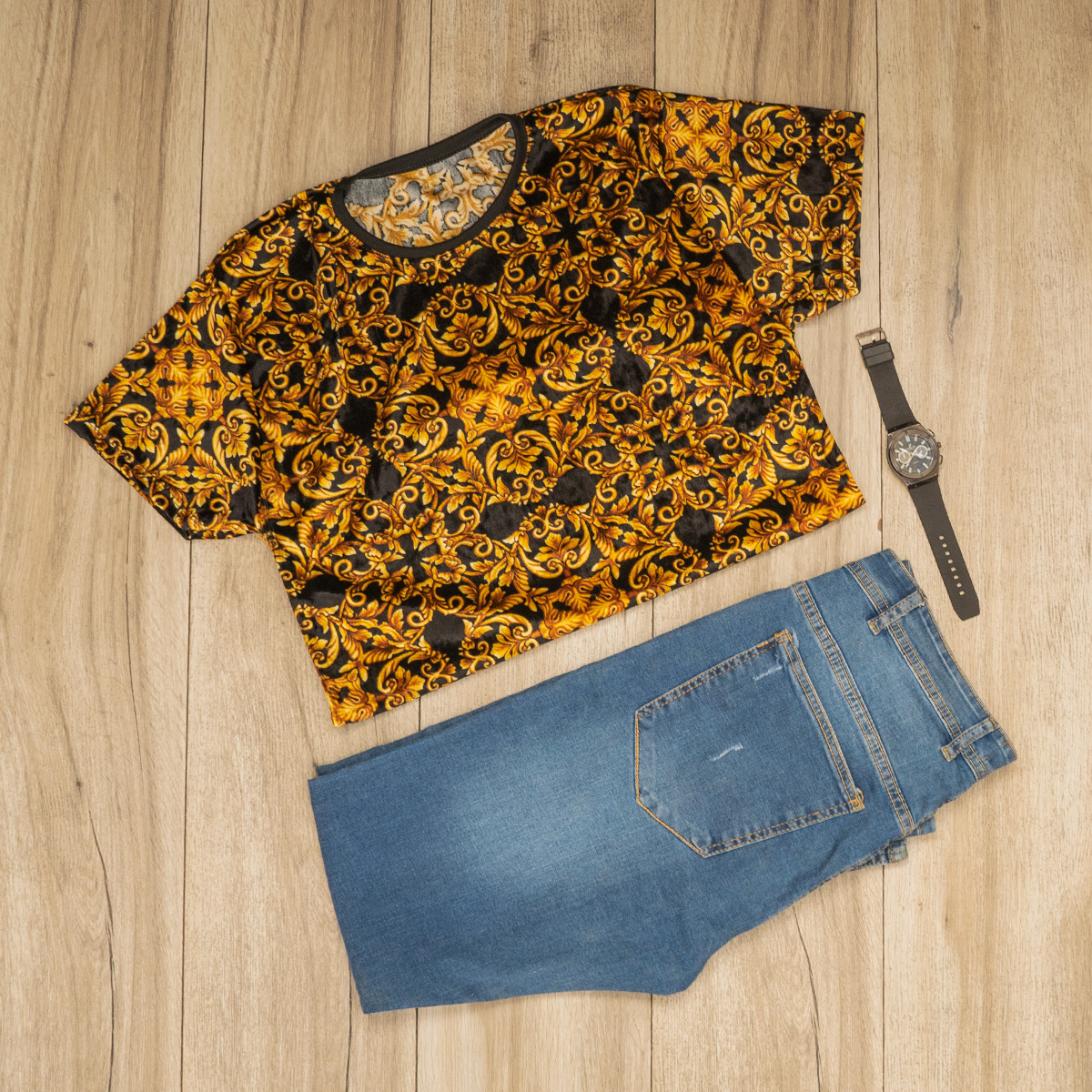 تیشرت مخمل مردانه مدل karman