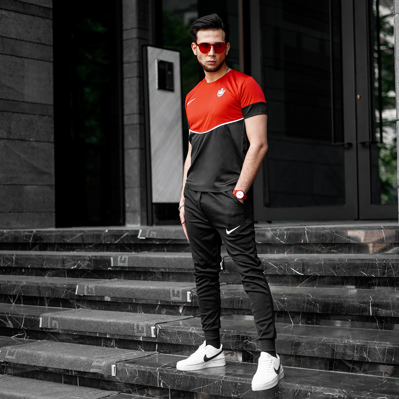 ست تیشرت شلوار پرسپولیس مردانه مدل tolin