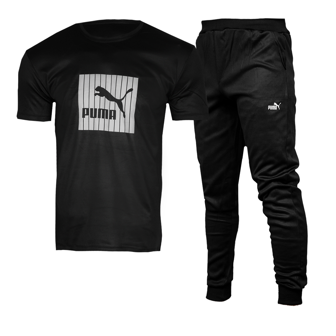ست تیشرت شلوار Puma مردانه مشکی مدل Zarad
