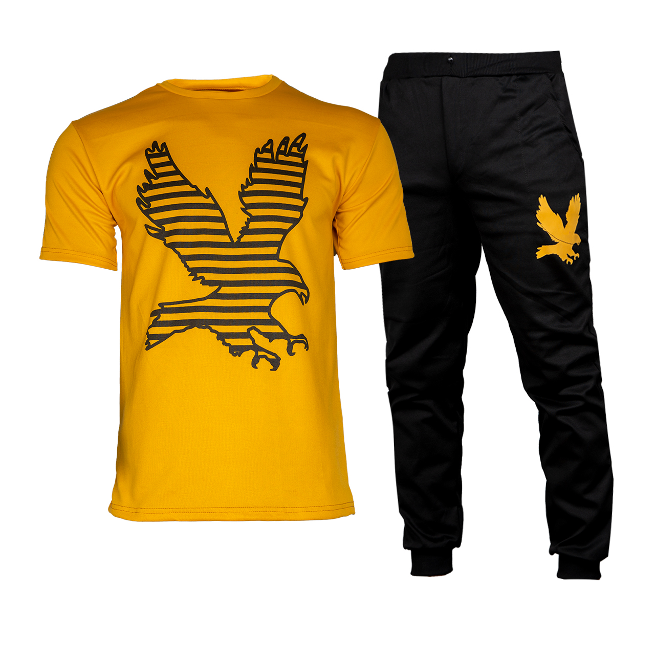 ست تیشرت شلوار طرح عقاب مردانه مدل Emono