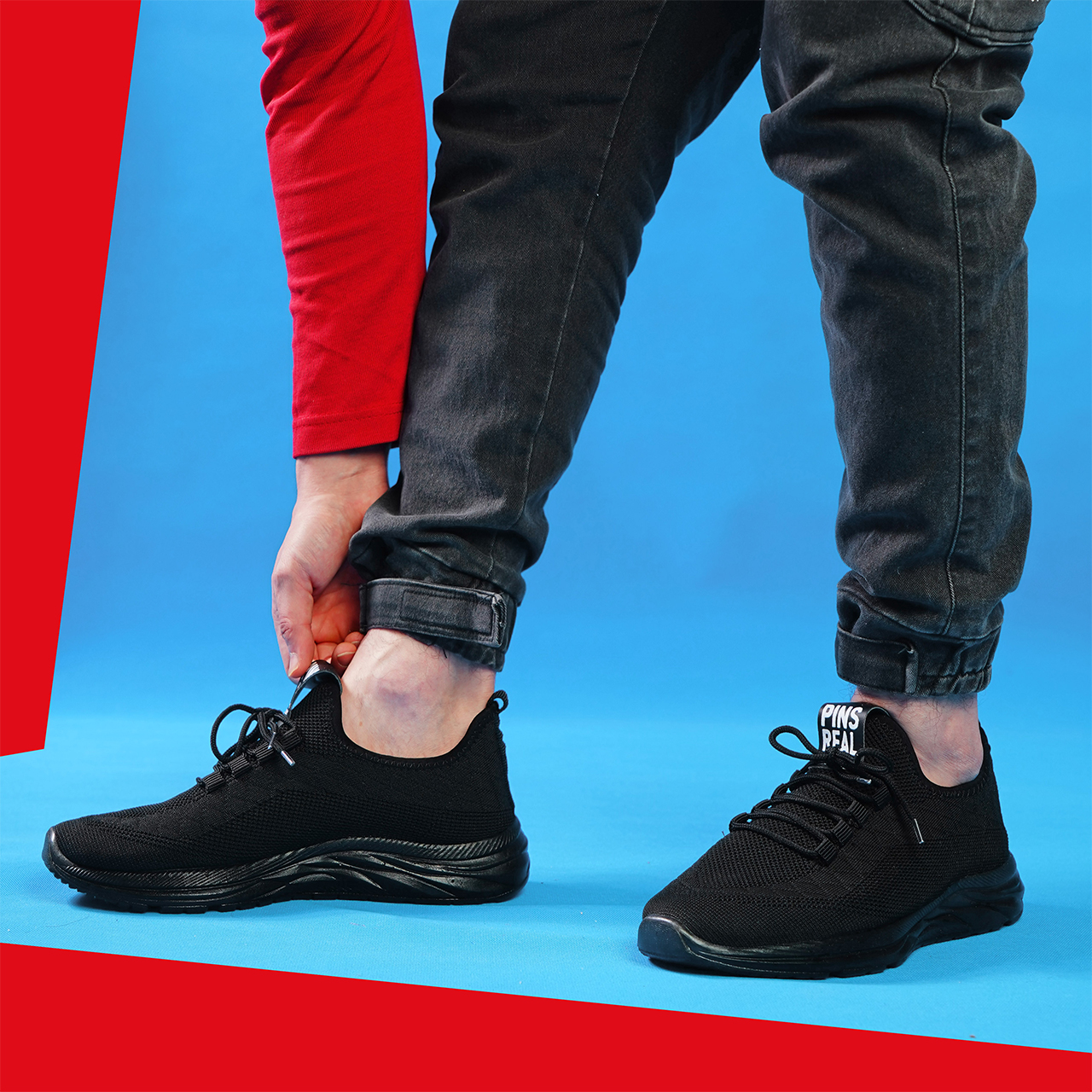 کفش ورزشی pins real مردانه مشکی مدل PR