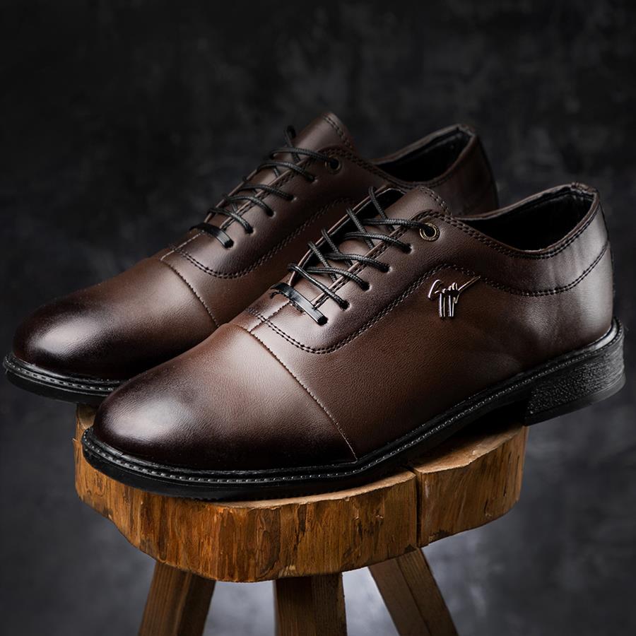 کفش تخت مردانه قهوه ای مدل Adrin