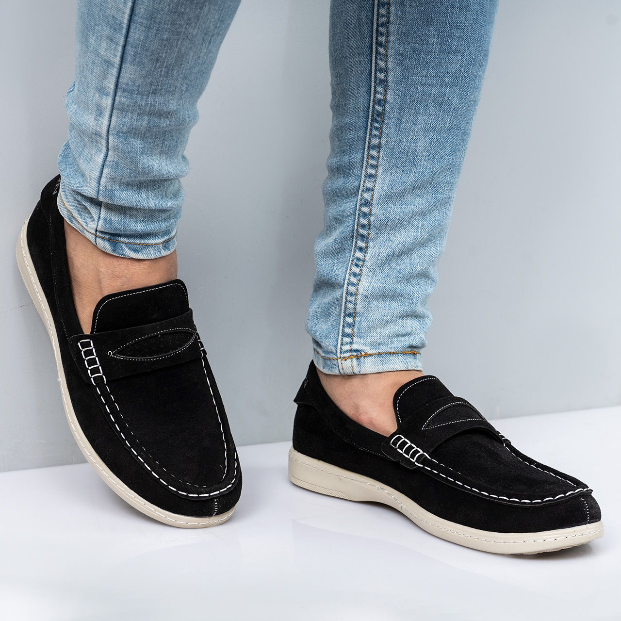 کفش کالج مشکی مردانه مدل Aril