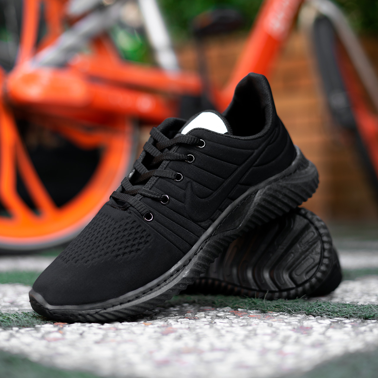 کفش ورزشی نایک مشکی زیره مشکی مدل Rota