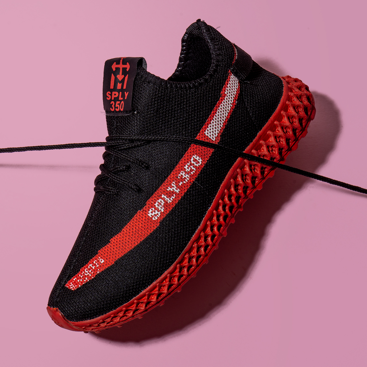 کفش ورزشی SPLY350 مشکی قرمز زنانه مدلYogi