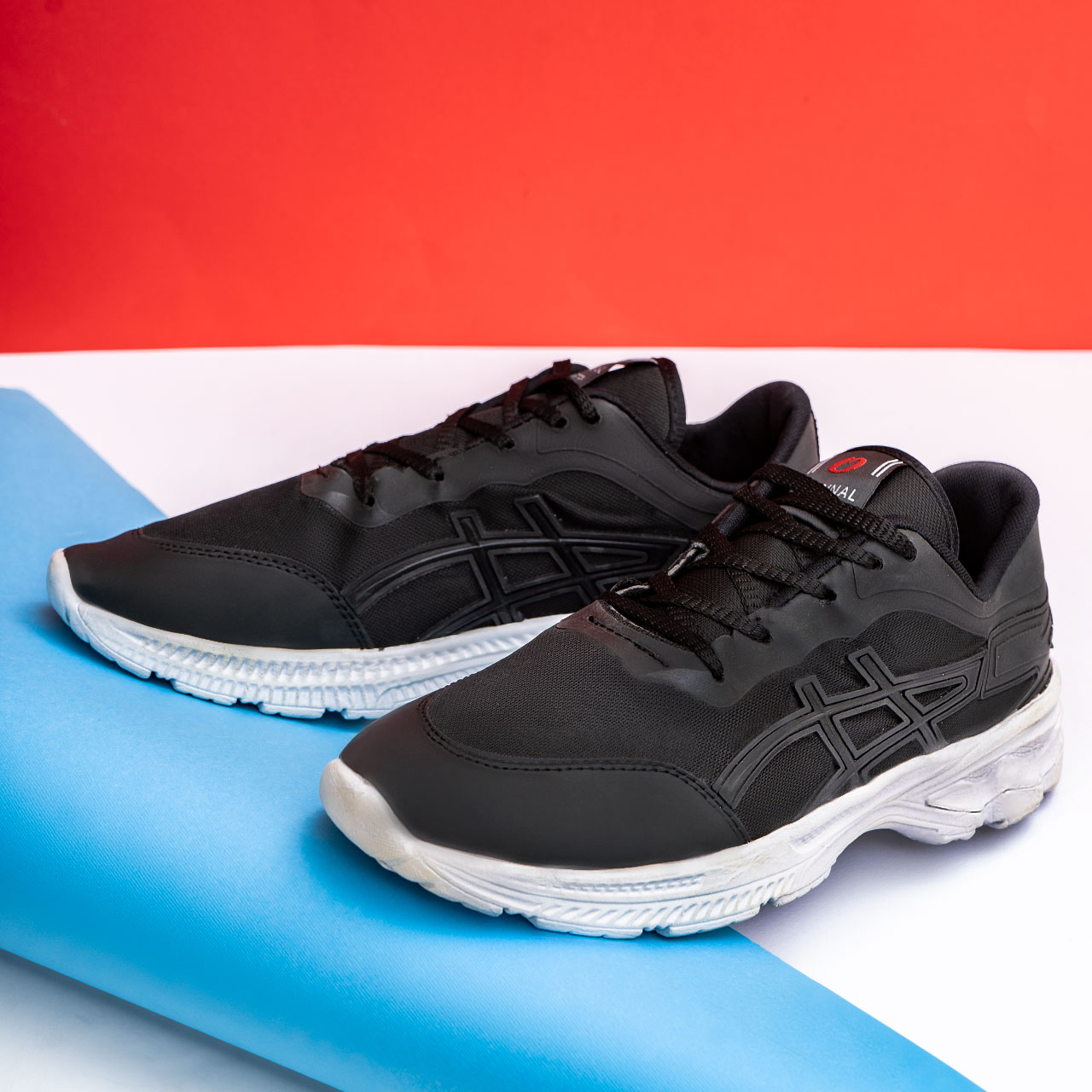 کفش ورزشی مشکی زیره سفید مردانه مدل Rail