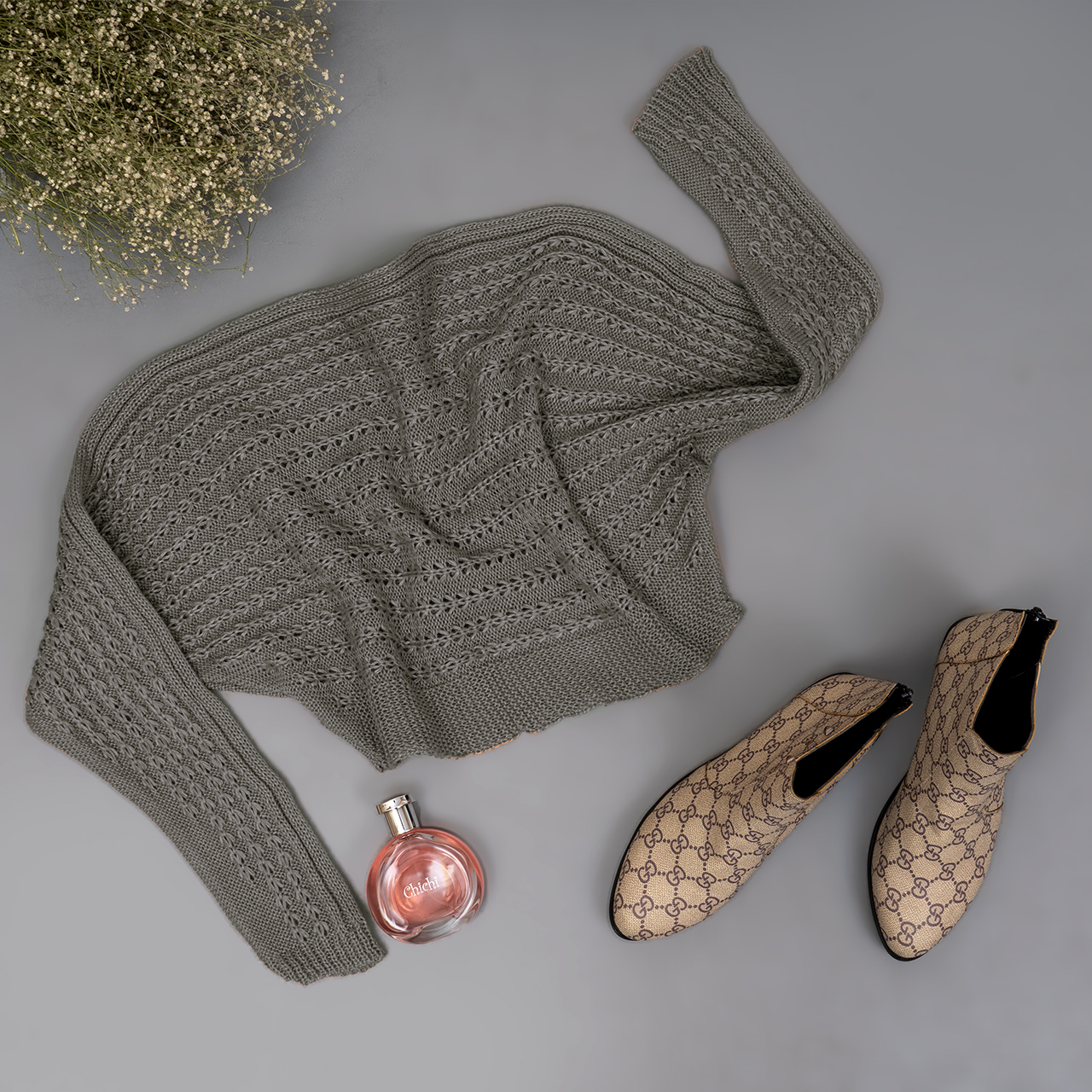 نیم تنه دخترانه خاکستری مدل Bita