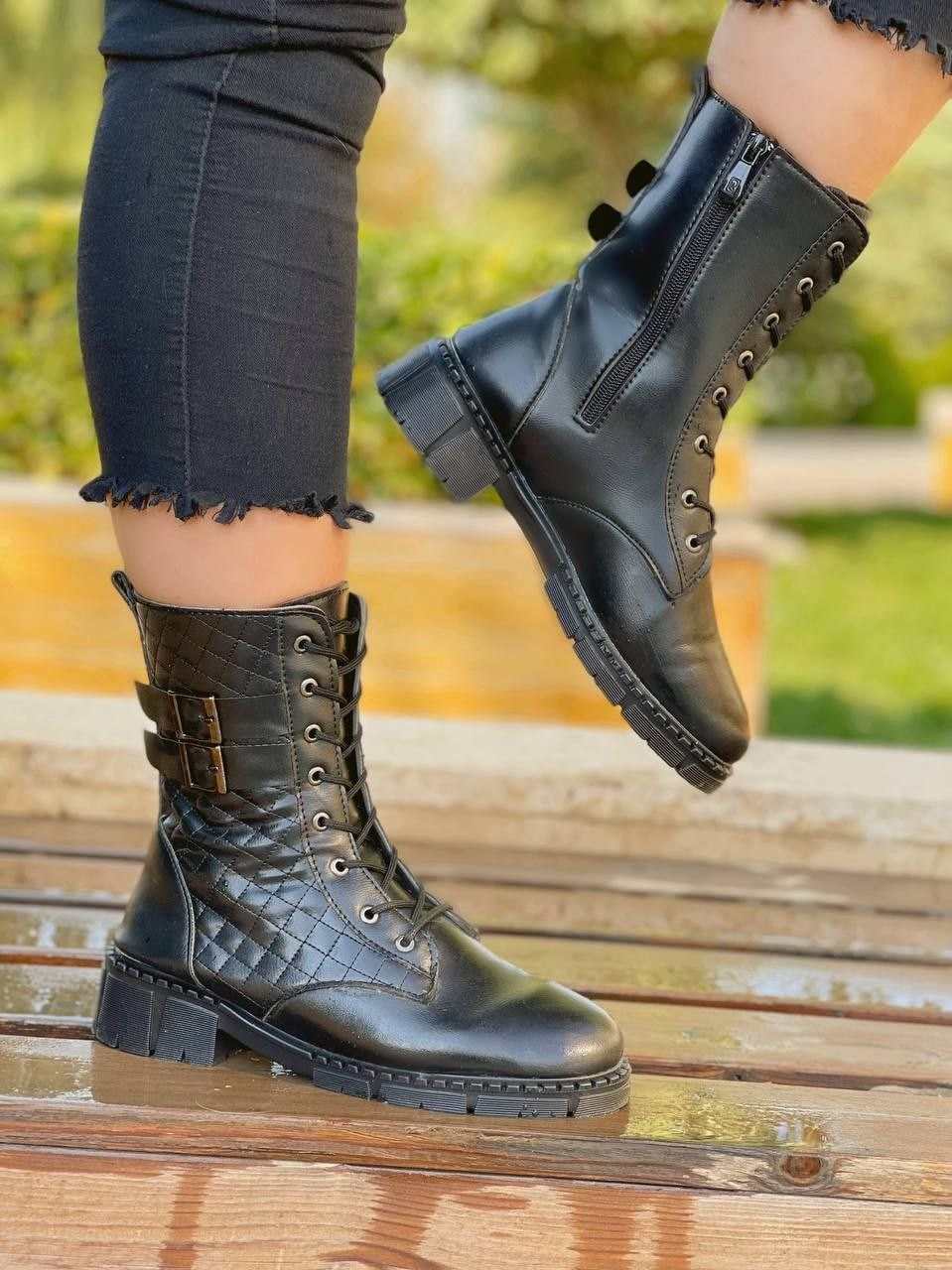 بوت دخترانه مشکی مدل Ramona