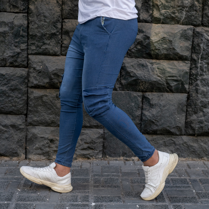 شلوار اسلش مردانه آبی مدل ROTAN