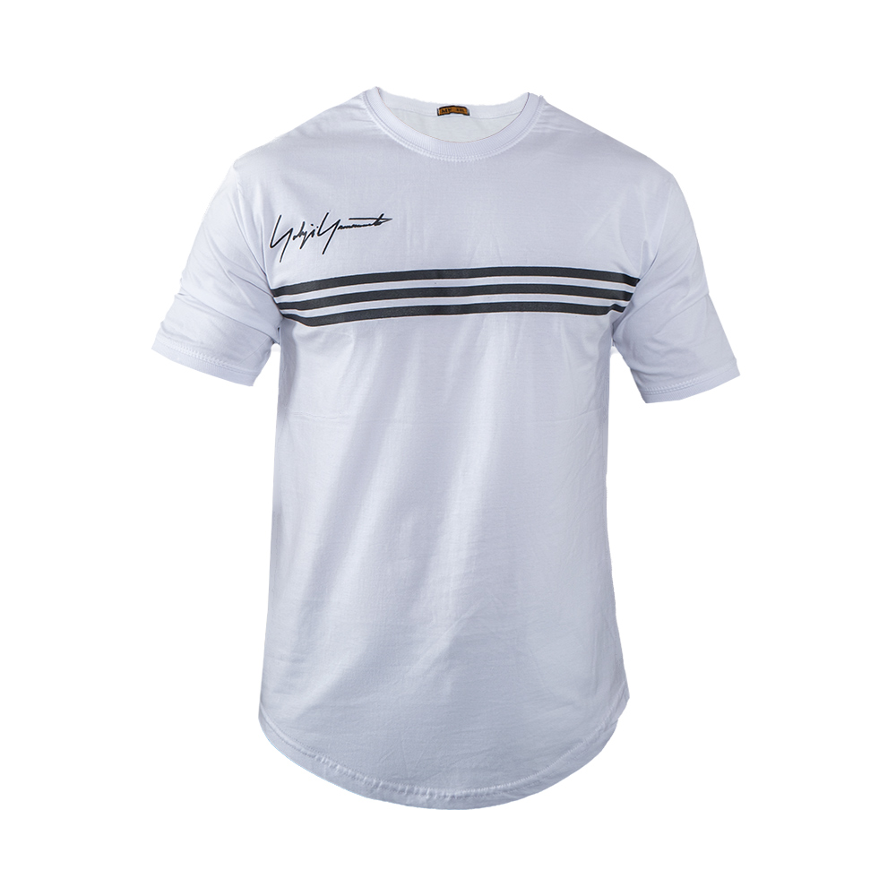 تیشرت مردانه سه خط سفید مدل DENVER