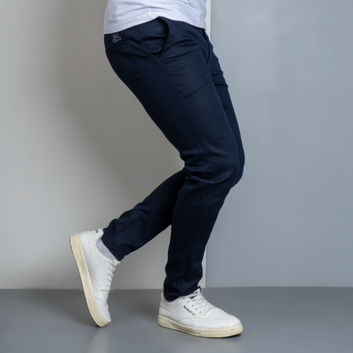 شلوار کتان سرمه ای مردانه مدل Gucci