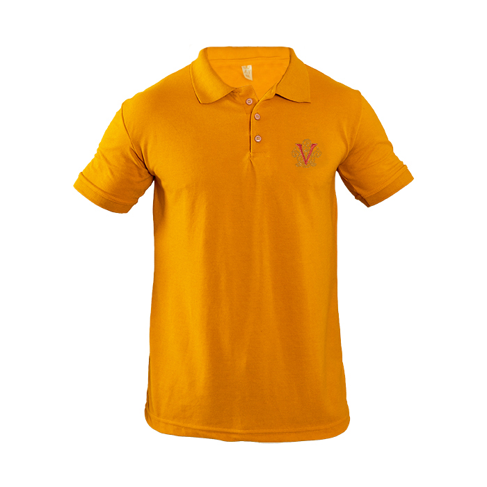 تیشرت V خردلی مردانه مدل Sadra