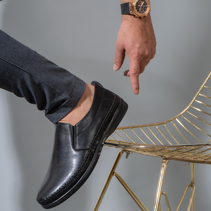 کفش رسمی مشکی مردانه مدل Kurn